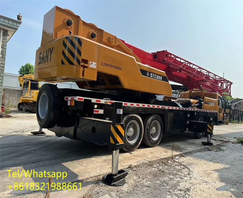 Sany Mounted Stc800 80-тонный 6x4 грузовик с краном мобильный кран сцепления Подержанный Автокран