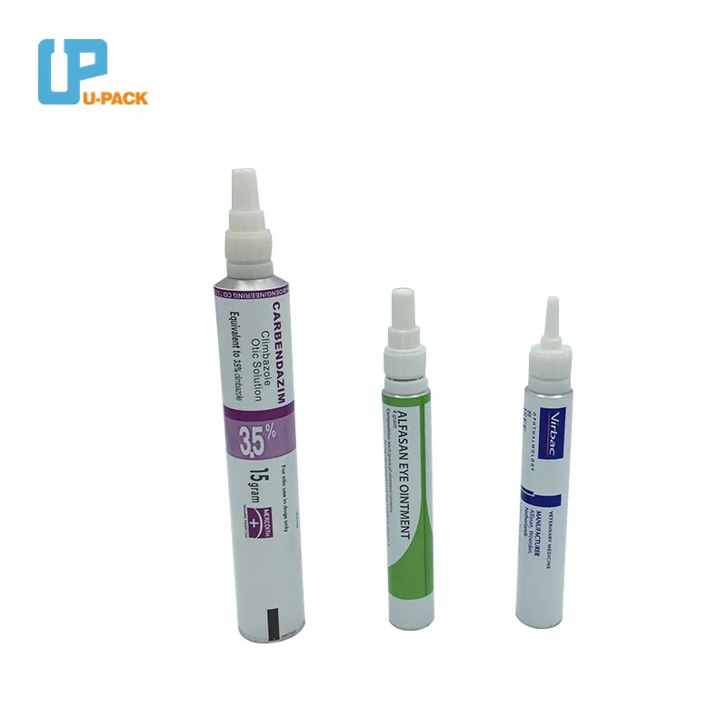 Full Container Pharmaceutical Aluminum Tube Anti-itch Cream Packaging 10g 15g 20g Ointments Medicine Collapsible Tubes