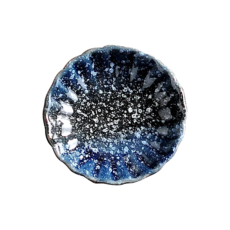 Wholesale Commercial Japanese wasabi dish snack dish ceramic retro barbecue seasoning sauce vinegar dipping dish