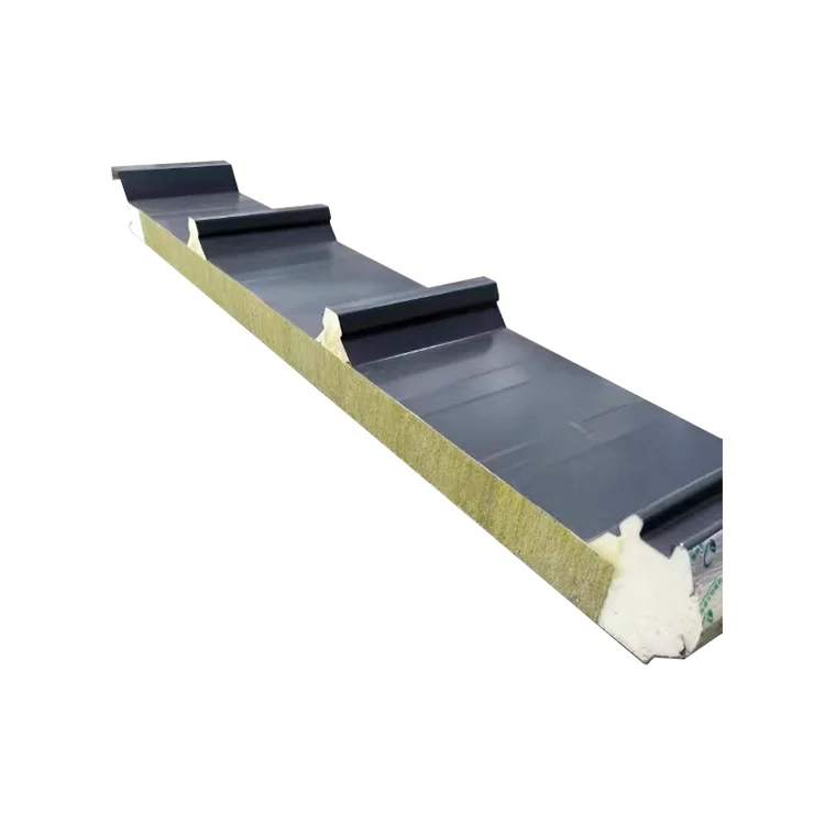 ROCK WOOL BOARD SAMPLE Low Price Insulated Rock Wool Sandwich Panel