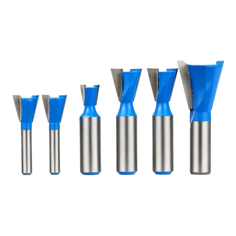 Dovetail Tenon Joint Milling Carving Cutter Solid Carbide CNC Router Bits for Woodworking