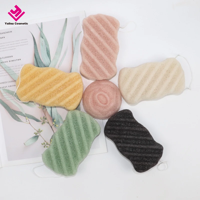 Organic Konjac Sponge Face Cleansing Facial Sponges Body Washing Konjac Sponge