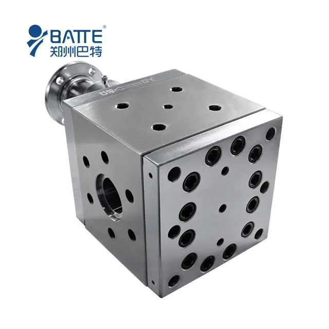 stainless steel polymer transportation pp sheet gear melt pump extruder for plastic granules