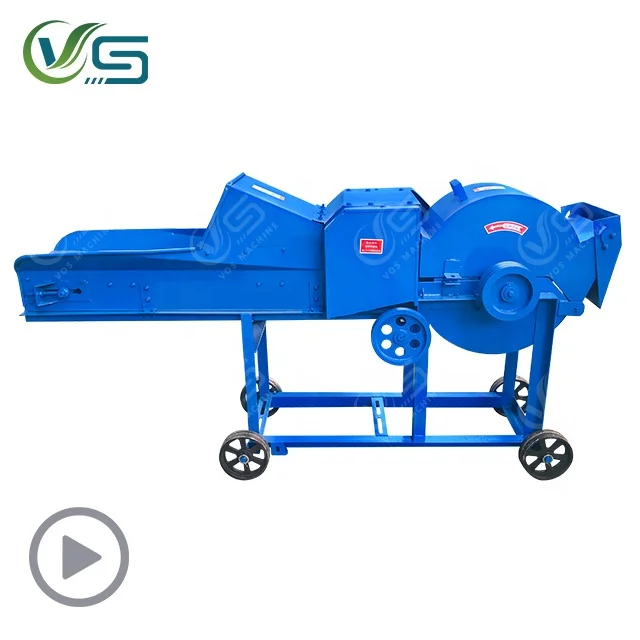 VOS feed processing hay and fresh straw cutting machine grass silage chopper small chaff cutter