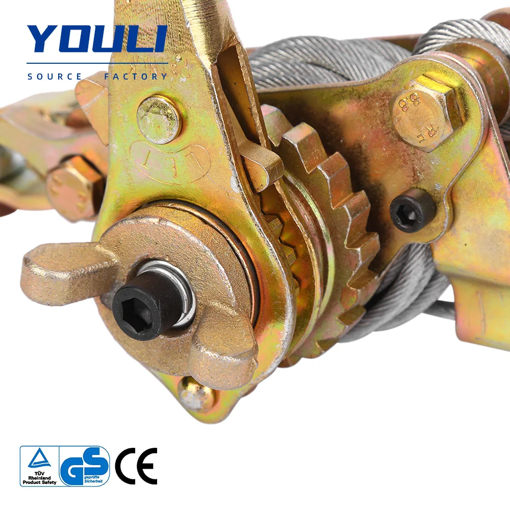 Factory wholesale Hot Sale Wire Rope Hand Rachet Puller for Electric Power Project