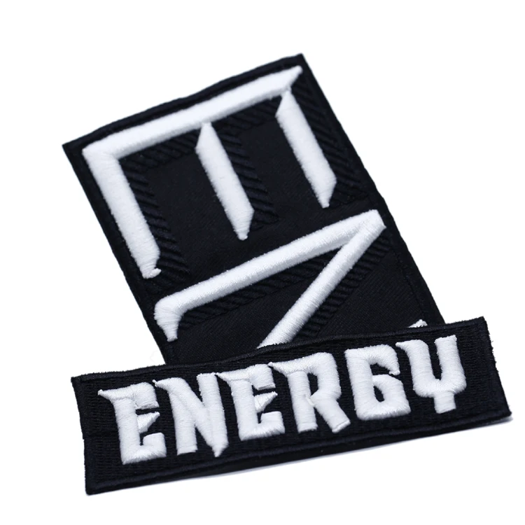 Clothing Brand Name Logo Embroidery 3d Embroidery Badge Embroidered Patches Clothing Sew On Iron On Patch 3d Embroidery Patch