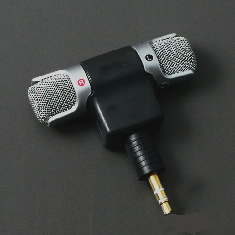 Mini Portable 3.5mm 3 poles 4 poles aux Mini Microphone for MIC-DS70P Condensers Stereo Microphone For MD computer  /phone