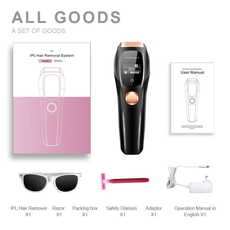 Factory Manufacture Price for Home Use Portable Permanently Skin Rejuvenation Laser IPL Hair Removal for Woman and Man Use