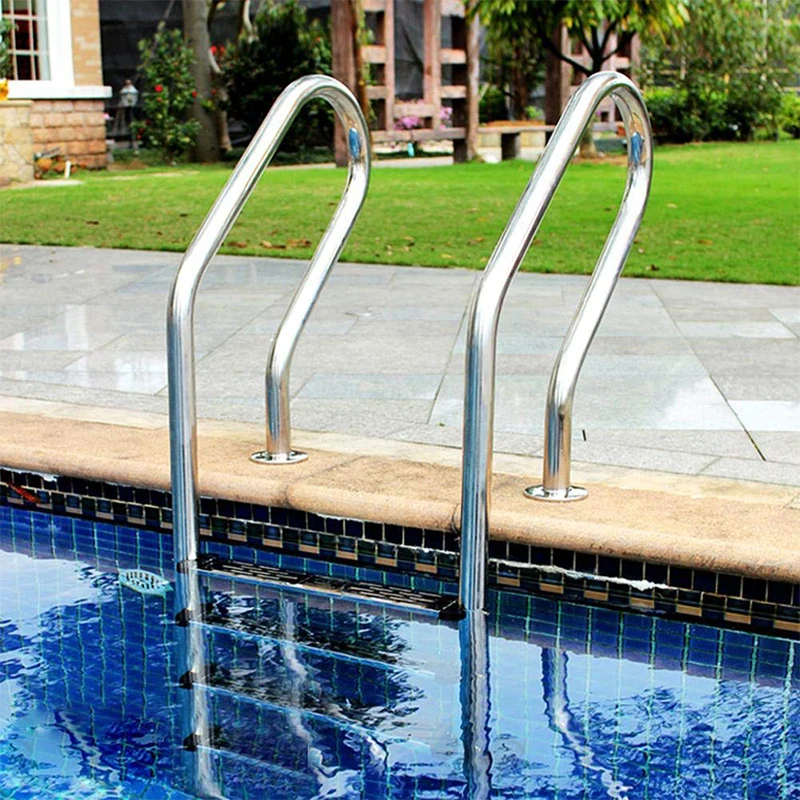 Factory supply good price pool accessories stainless steel 304 2-5 steps swimming pool ladder