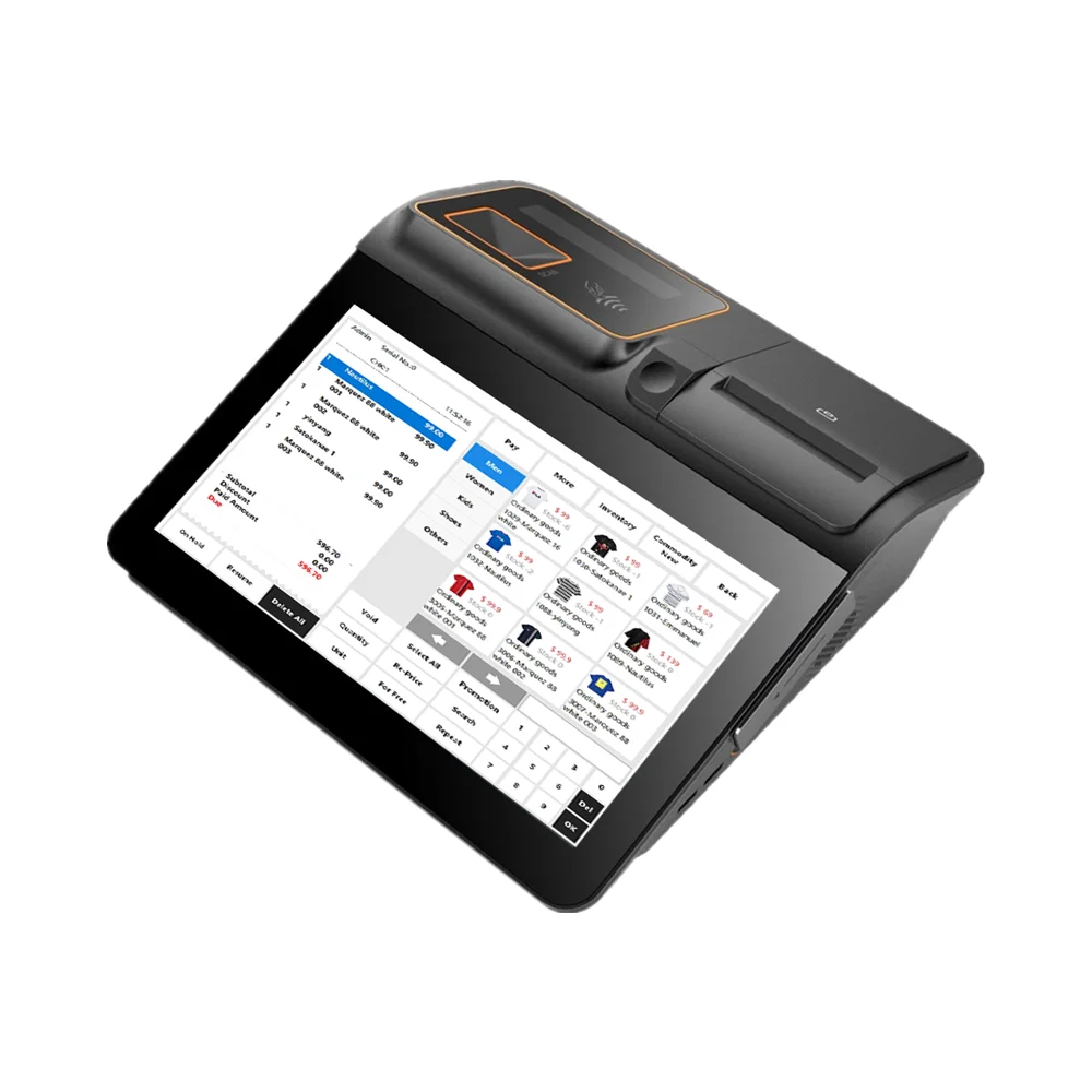 11.6 Windows android pos system nfc msr smart mobile all in one android pos terminal with printer