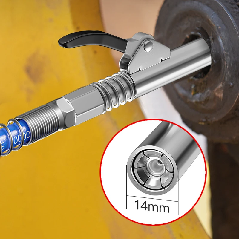 Quick Release Single Handle 12000 PSI High Pressure Grease Gun Nipple coupler Fits All Oil Injection Nozzle