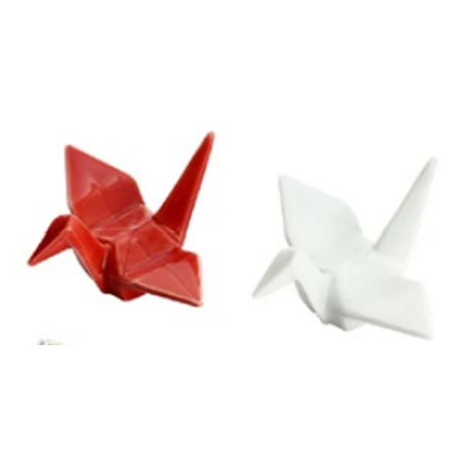 Porcelain Thousand Paper Cranes Pottery Decor Crafts Table Top Decorations For Living Room