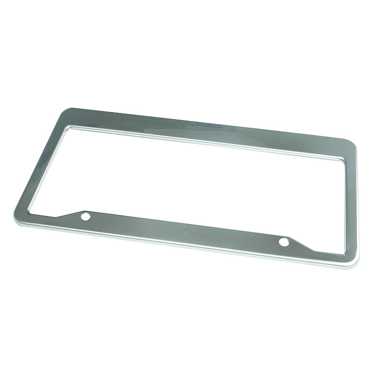 OEM/ODM factory CNC machine manufacturing stainless steel exquisite license plate frame