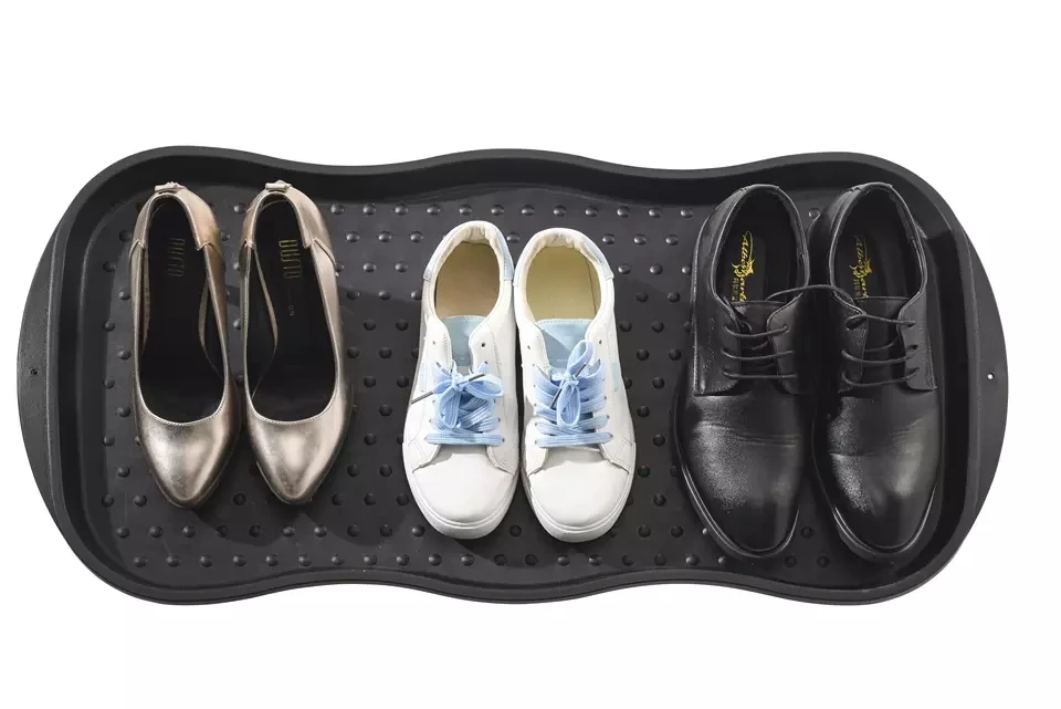 Multi Purpose Black Utility Boot Plastic Shoe Tray for All Weather Indoor Outdoor