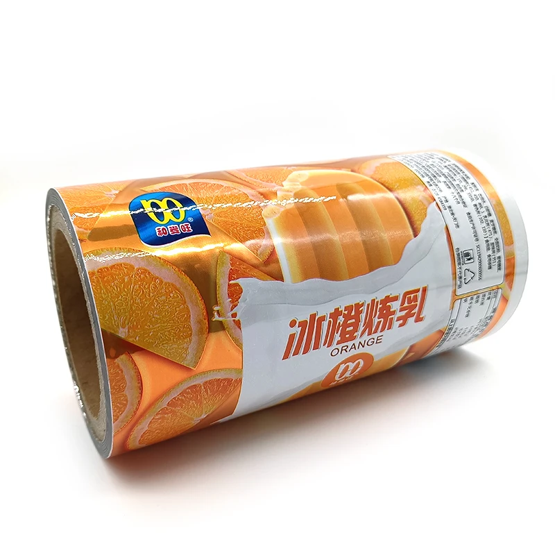 
Fruit Popsicle Plastic Packaging Film Roll Automatic Manufacturer Laminated Food Grade Plastic Film 