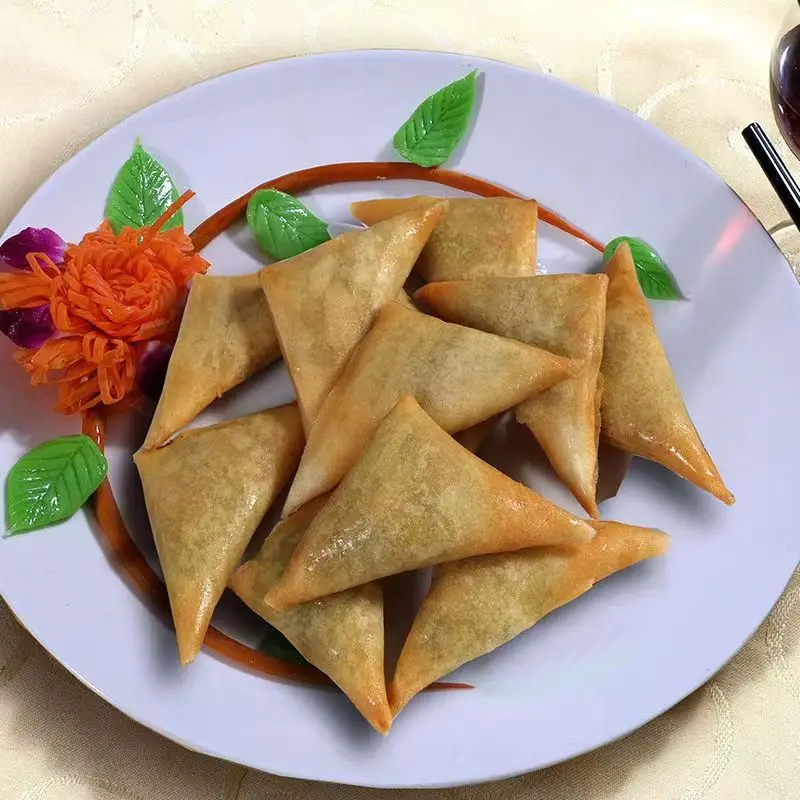 Popular Frozen Vegetable Samosa Frozen Spring Rolls Chinese Food Bag Newly Listed Modern Packaging Korean Freeze Sweets Spicy