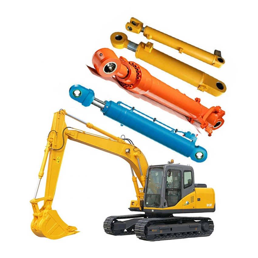 DX420 Excavator Long Reach Boom Double Acting Hydraulic Cylinder
