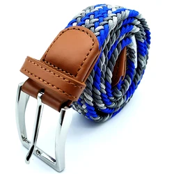 Hot Sale Colorful Wide Elastic Belt Webbing Elastic Fashion Belt Golf Women Elastic Belts