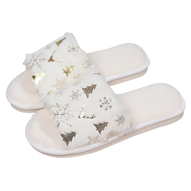 PVC Sole White Slipper House Latest Ladies Open Toe Slippers Women Home Slide Slippers