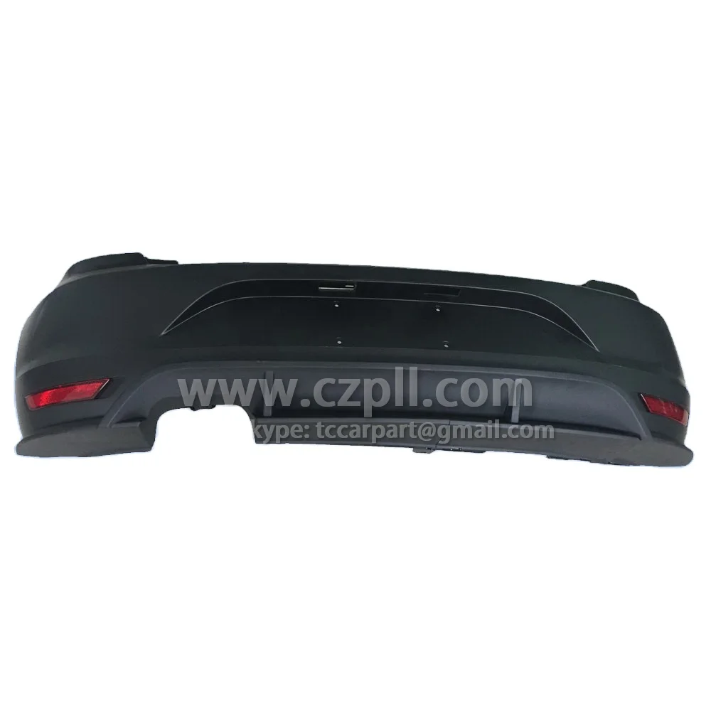 REAR BUMPER for POLO 2010 - 2014 - 2016 UPGRADE GTI BODY KIT SET SINGLE EXHAUST 6C6 807 421