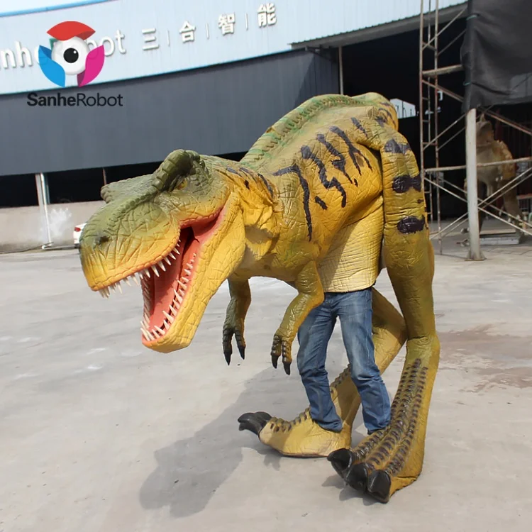 Custom T-Rex Animatronic Walking Dinosaur Costume Silicon Rubber for Kids & Adults for Indoor Cosplay & Amusement Parks
