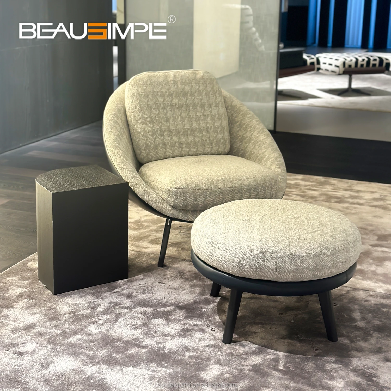 Lido armchair with 1:1 precision replicating dimension as Mino tti original premium material leisure single sofa for furnishing