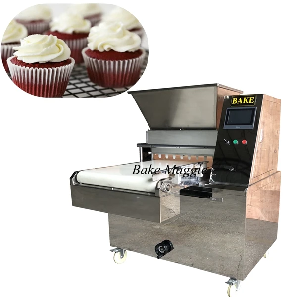 Bake Automatic Cupcake Muffin Making Sponge Cake Forming Machine Egg Yolk Pie Machine