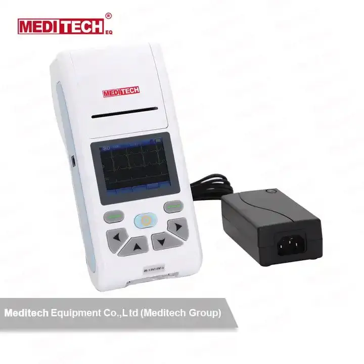 CE Approved Medical Equipment Small Size Touch Screen PC ECG Software for Data Transfer 3 Channels Display