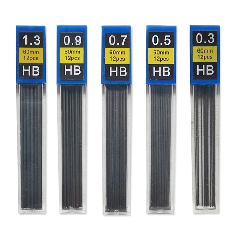 student 0.7 MM black graphite auto mechanical pencil lead