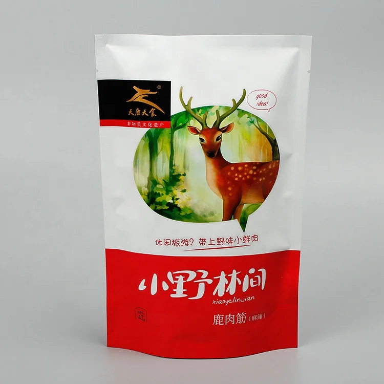 Custom Logo Printed Resealable Ziplock Aluminum Foil Mylar Stand Up Pouches Bags For Food Snack Packaging Pouch