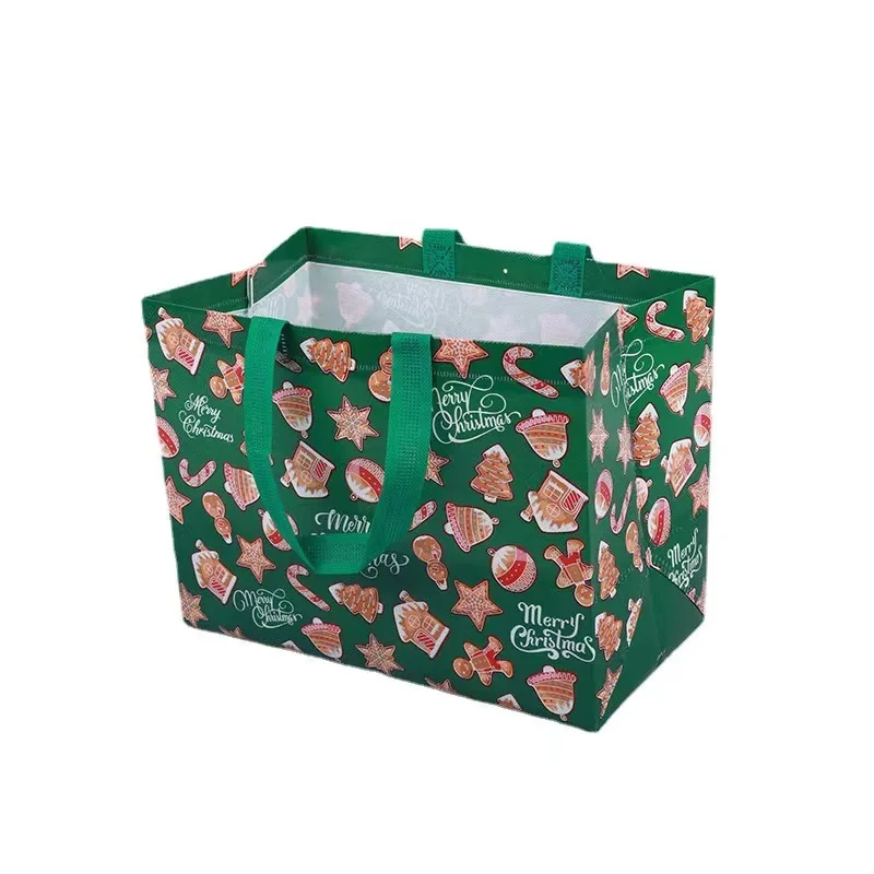 Christmas High Quality Shopping Gifts Clothing Non-Woven Bags  With Handle Package Wholesale