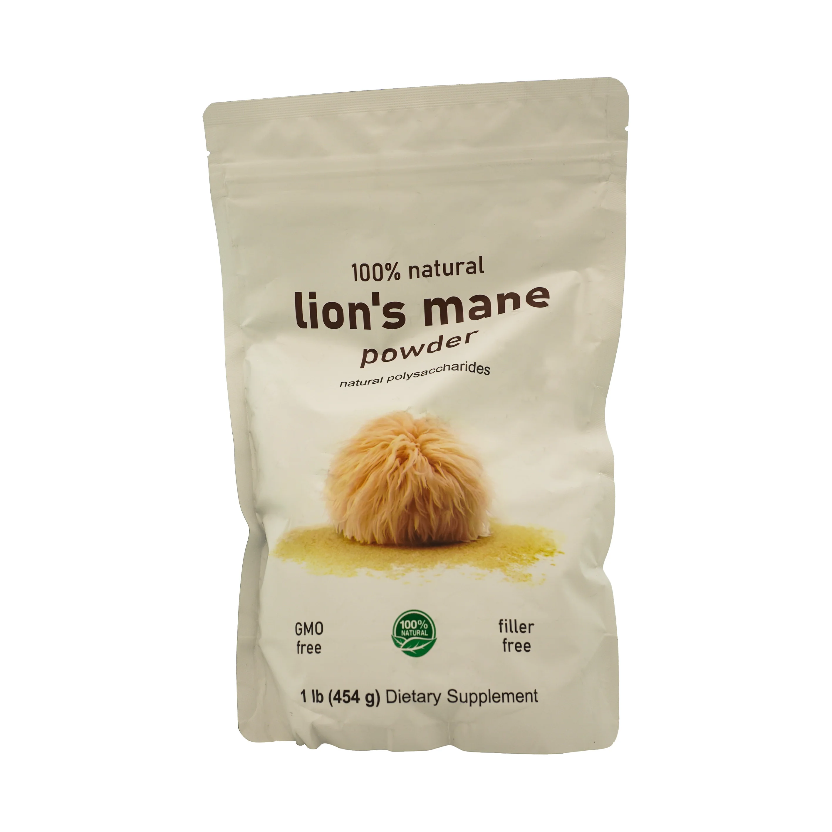 100% Organic Lions Mane Mushroom Extract Powder Triterpenes Rich Health Supplement 1LB