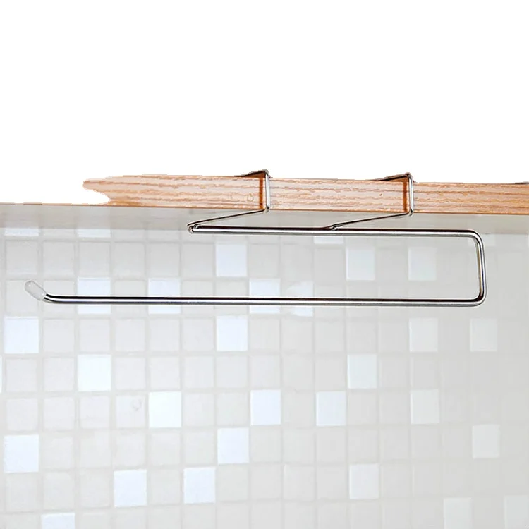 Metal Kitchen Toilet Paper Holder Tissue Holder Hanging Bathroom Roll Paper Holder Towel Rack Stand
