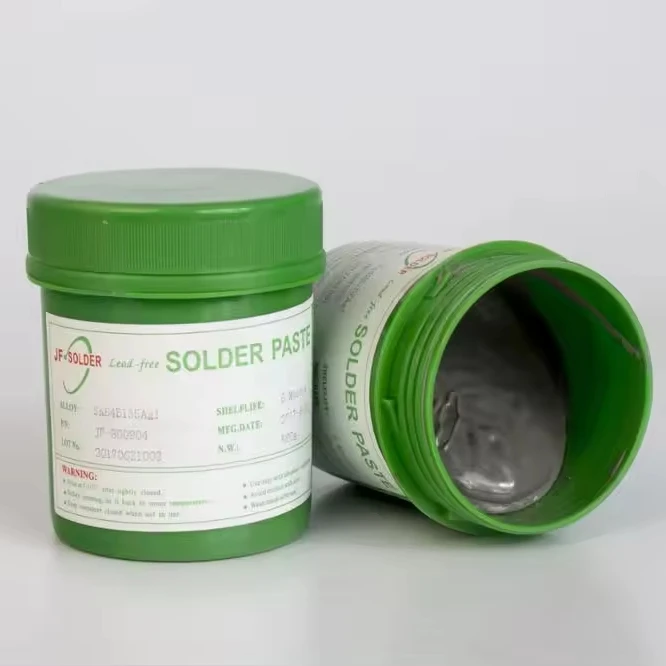 JUFENG Sn96.5Ag3.0Cu0.5 low temperature No-clean Lead-free Solder paste 500g reflow soldering welding Flux LED