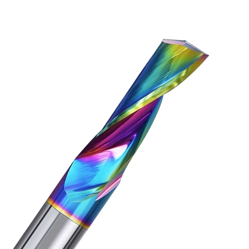 Aluminum with color single-edge knife seven-color coating single-edge thread knife CNC engraving machine cutting props