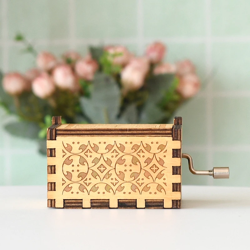 Taizhiyi Fly Me to The Moon Brown 3D Мини Музыкальная шкатулка с ручкой Тема фильма