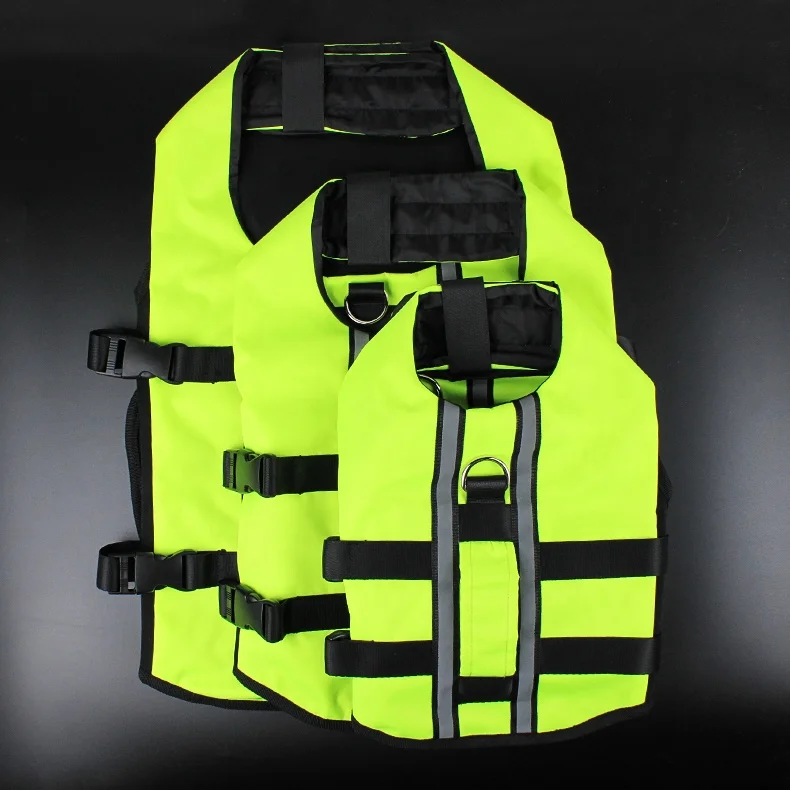 Dog Life Jacket Portable Pet Life Vest Jacket Built-in Inflatable Air Bag Adjustable Swimming Suit For Pets Dogs