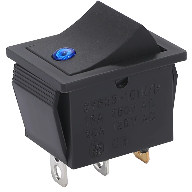KCD4 3pin 2 Rocker Switch 125V 10A automatic sensor light