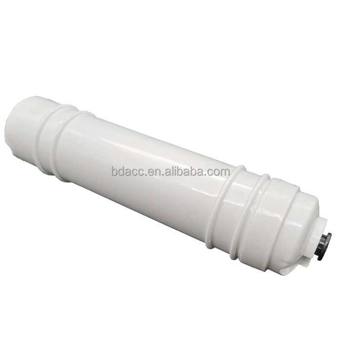 NSF Certified 1/4 inch Quick Connector Threaded Inline Coconut T33 Post Activated Carbon Water Filter for RO Filtration Systems