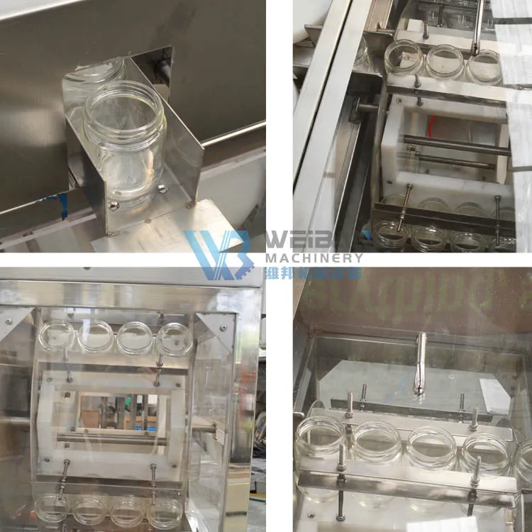 Automatic glass jar Plastic Container cosmetic line bottle washer