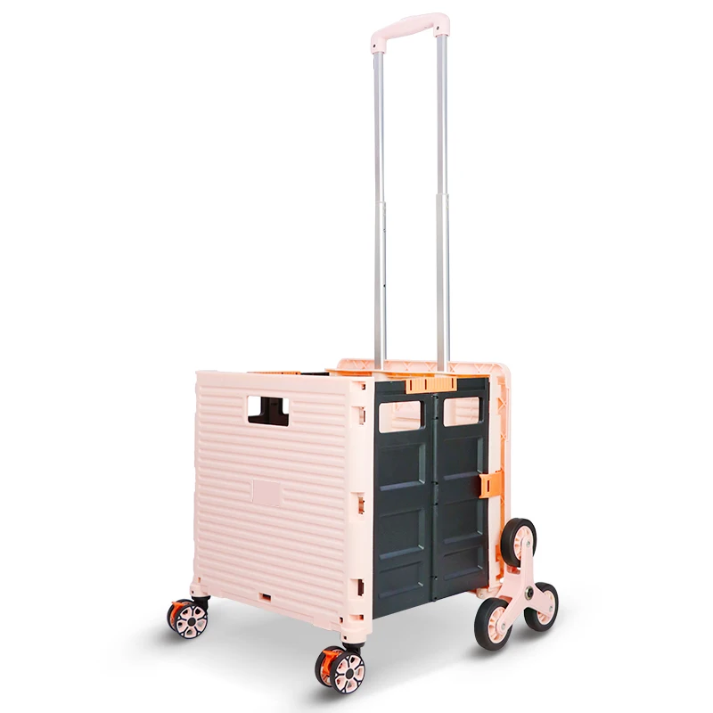 Baoyu Quick Cart Trolley Folding Climbing Stairs Cart Bags Foldable Heavy Duty Trolley