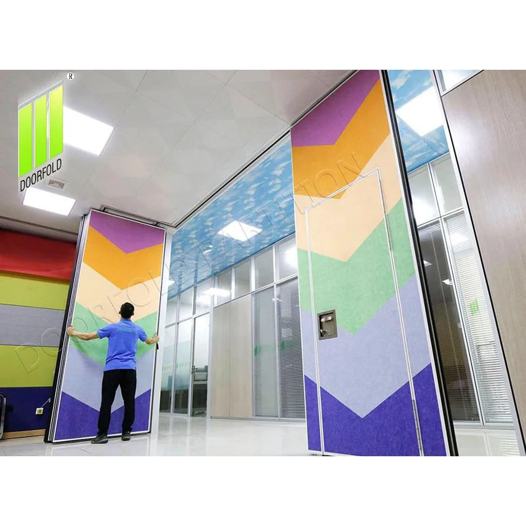 High-End Design Office Mobile Wall Partitions: Folding Soundproof Movable Panels for Ultimate Workspace Flexibility