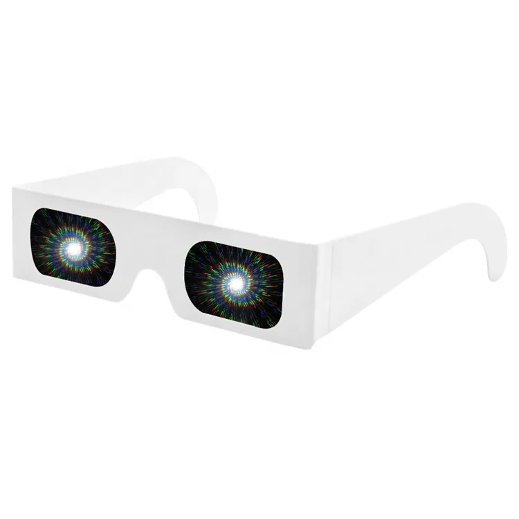 Popular Paper Spiral Diffraction Glasses Disposable Use For Event