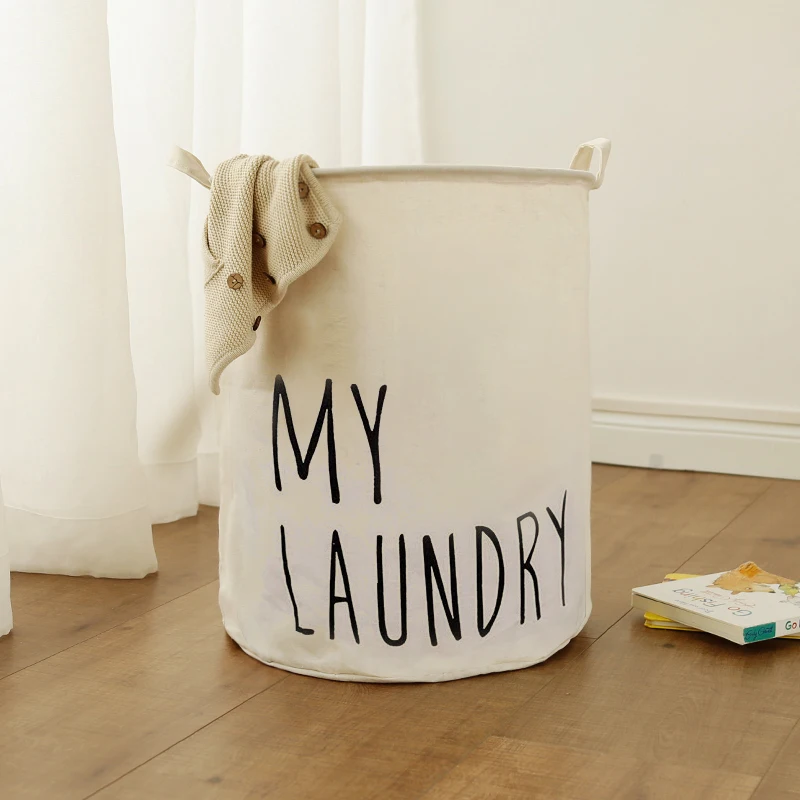 
2021 Popular Laundry Hamper Cotton Laundry Basket with Drawstring 