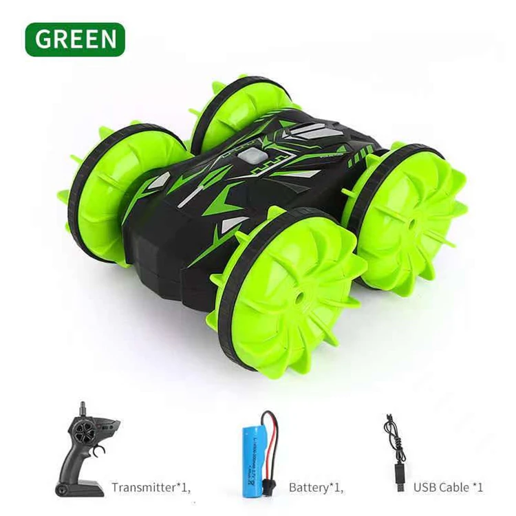 New product Amphibious Car Waterproof Driving Rotate Rc Cars Kids Remote Control Toy Car