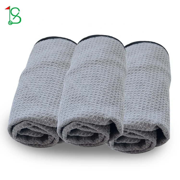 SER Logo Custom Soft Microfiber Golf Towel 40x60CM Quick Drying Multi-Use Golf Towel