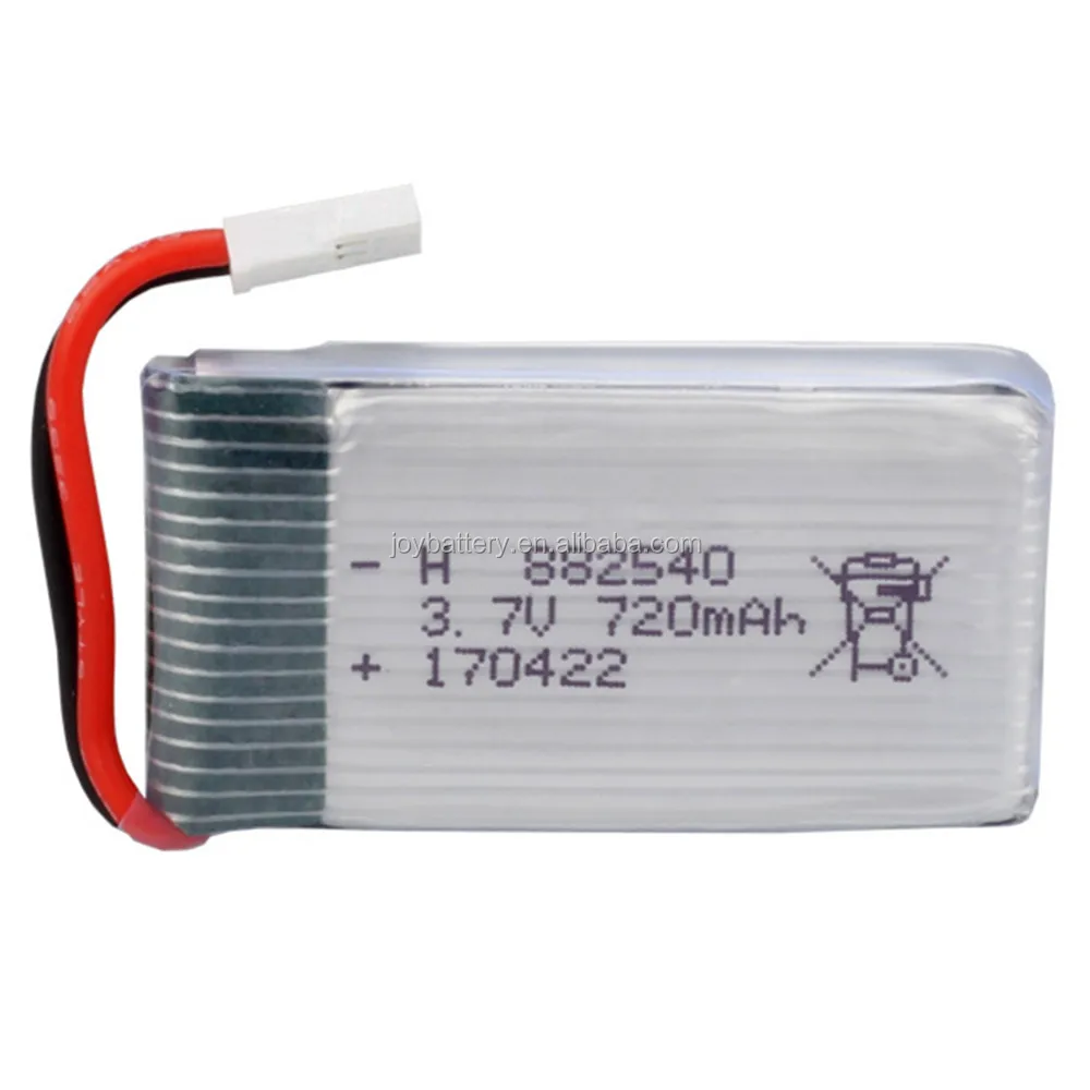 RC 882540 3.7V 720mAh 25C high rate helicopter lipo battery for X5C CX-30 F949 M68 model aircraft