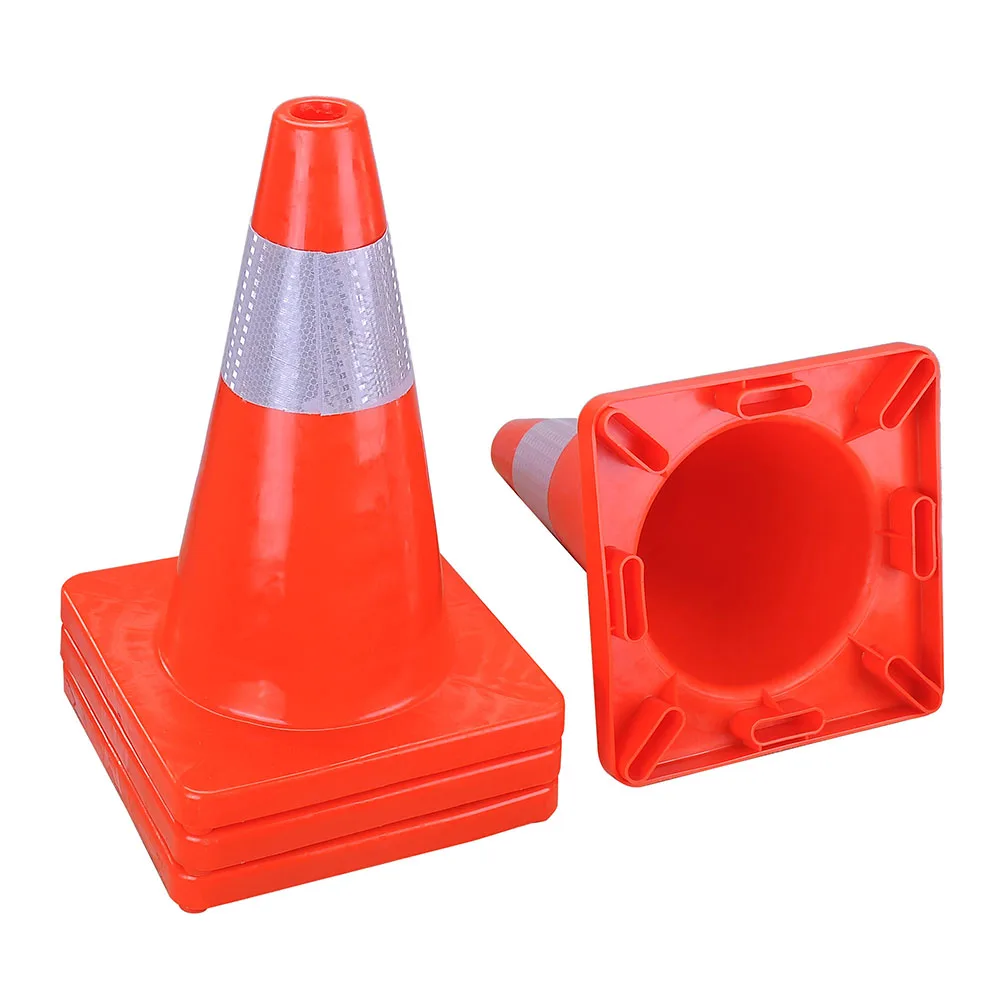 PVC450 mm Highways Signal Flexible PVC Road Cones Reflective Safety Traffic Cone
