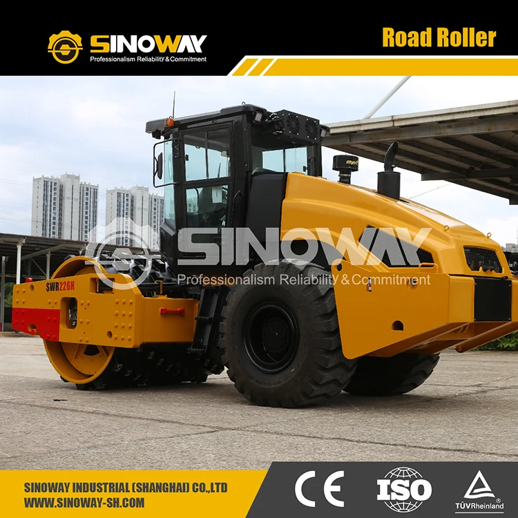 Full Hydraulic Heavy duty Single Drum Vibratory Roller SWR226H For sale