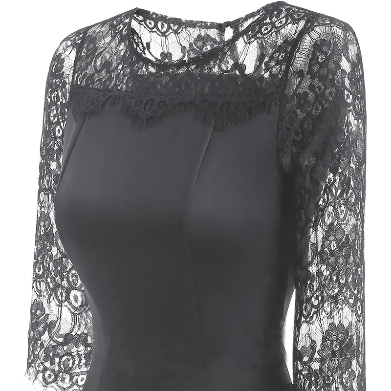 New Fashion Ladies Elegant Lace Office Dress